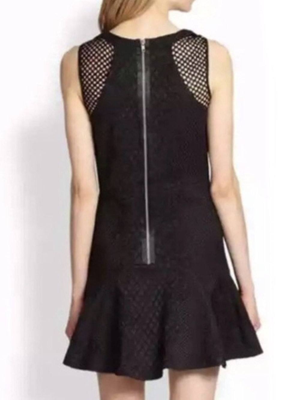 Parker Black ‘Marian’ Jacquard Mini Mermaid Dress - Picture 3 of 10